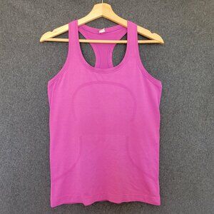 Lululemon 8 Swifty Tech Racerback Fuchsia Hip Length Tank Top Yoga Training